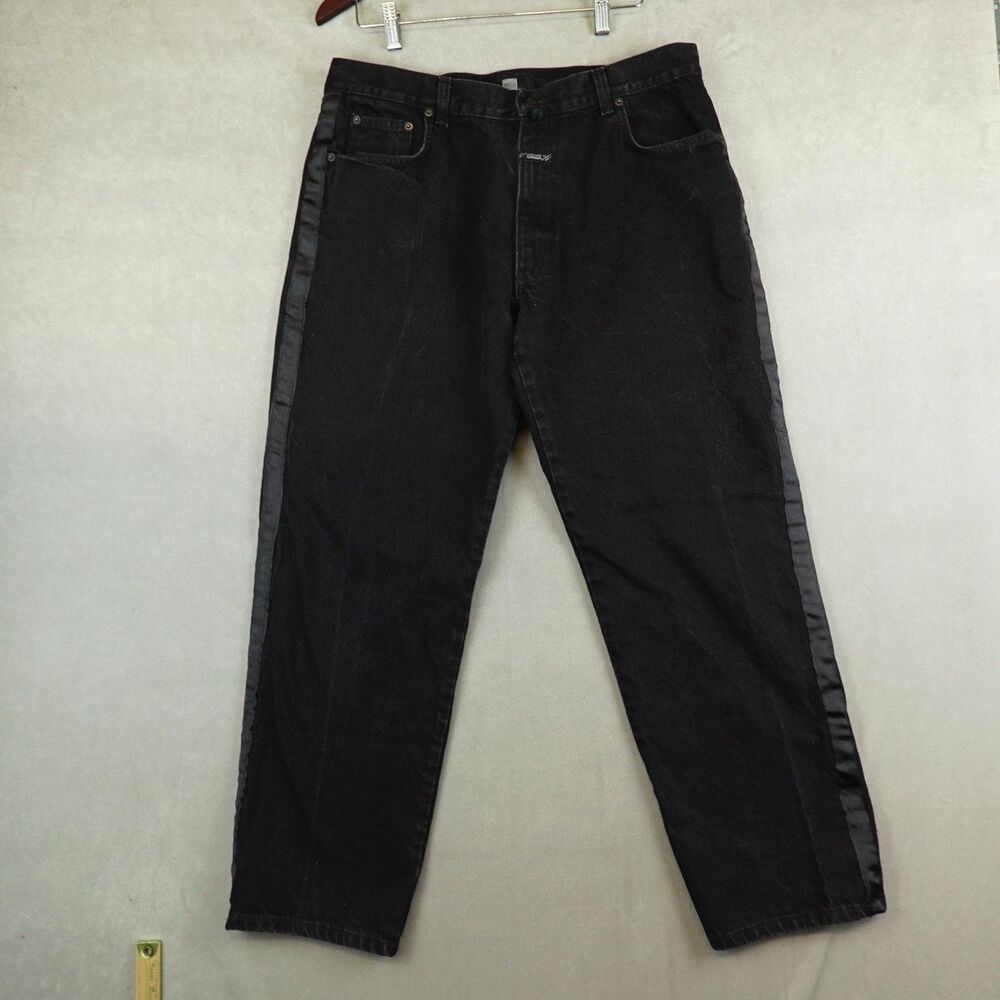 VTG Marithe Francois Girbaud Jeans Mens 36x30 Black Denim Pants